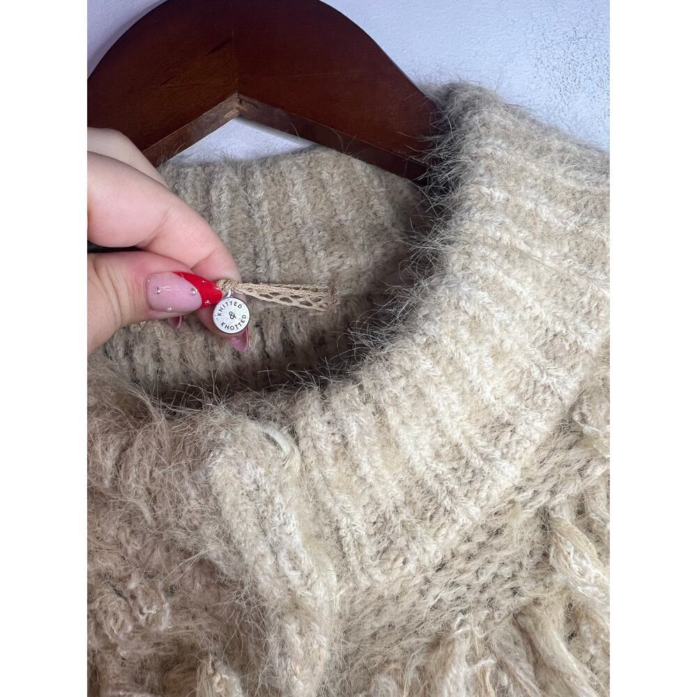 ANTHROPOLOGIE Knitted & Knotted TALAH Eyelash Cardigan Size XS - Picture 5 of 8